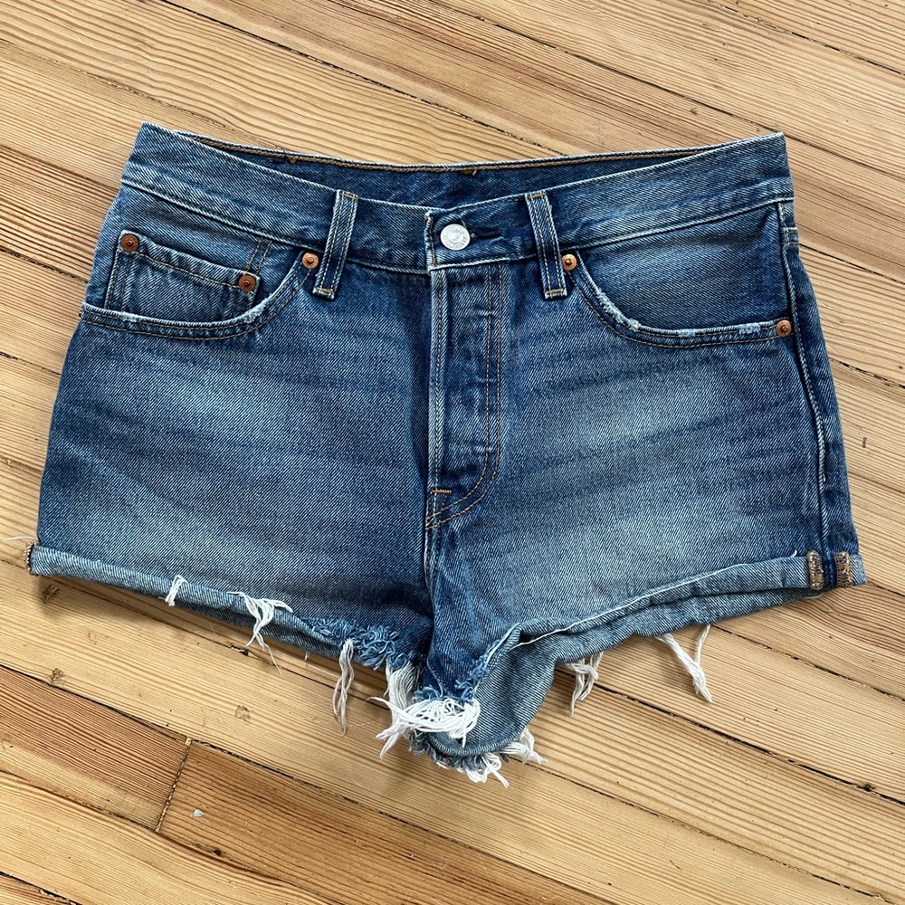 Levi’s Button Fly Denim Cut Off Shorts